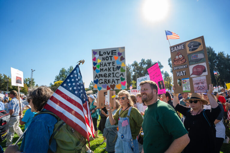 Thousands attend “No Kings” rally in Civic Center Park