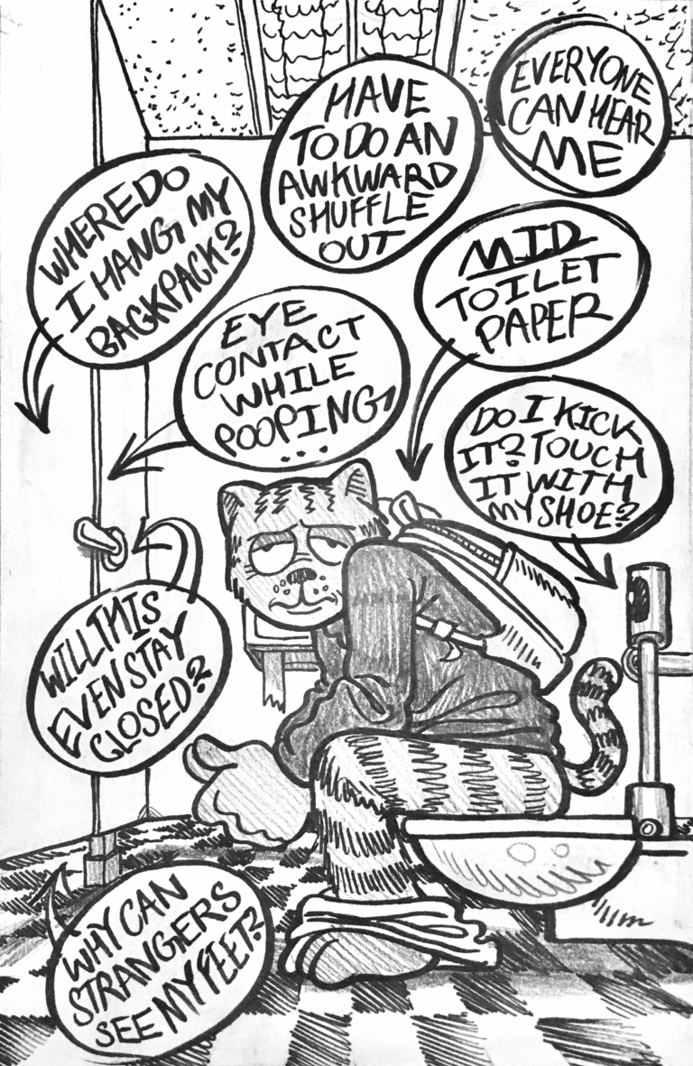 Public bathrooms are designed poorly because they’re gross