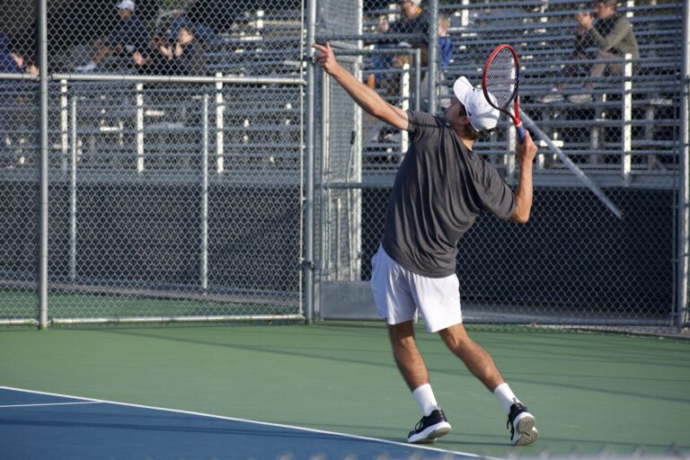 Men’s tennis doubleheader starts the Aggies off with a 1-1 record for 2026