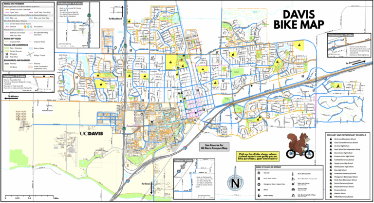 City of Davis releases refreshed bike map to include cyclists and electric vehicle users