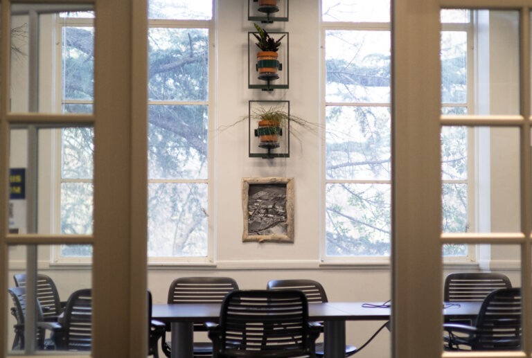 Shields Library debuts new campus-themed study room decorations
